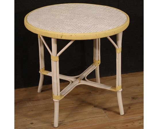 Wicker garden coffee table from the 80s