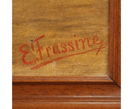 Religious painting oil on canvas Saint Roch from the 20th century