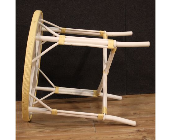 Wicker garden coffee table from the 80s