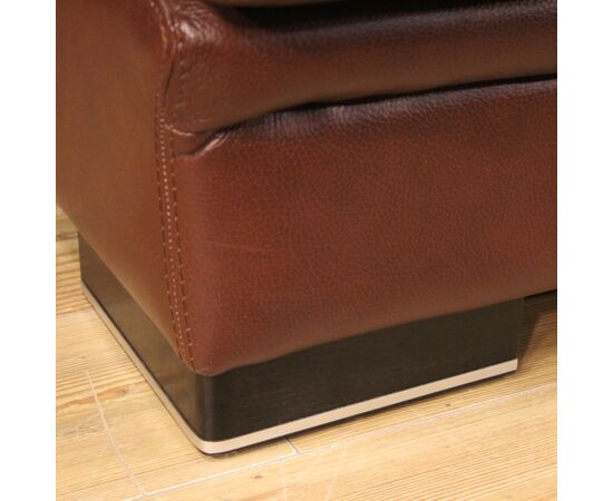 Grande divano italiano in pelle