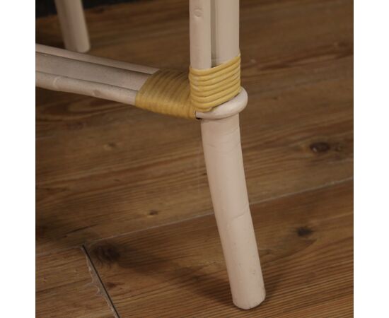 Wicker garden coffee table from the 80s