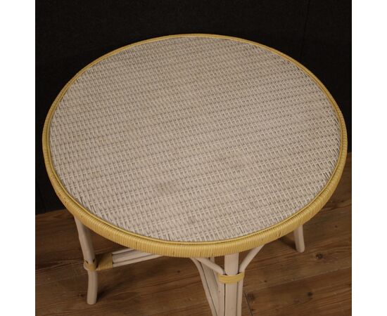 Wicker garden coffee table from the 80s