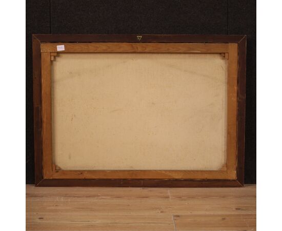 Dipinto olio su tela paesaggio italiano