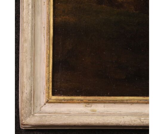 Painting bucolic landscape pastoral scene from the 18th century