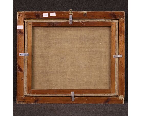 Painting bucolic landscape pastoral scene from the 18th century