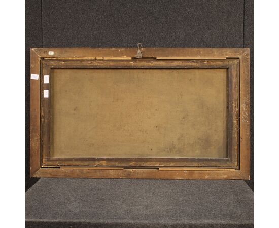 Painting landscape pastoral scene from the 18th century