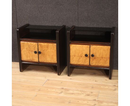 Pair of Art Deco style bedside tables