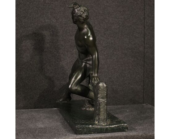 Scultura francese in gesso raffigurante Marinario