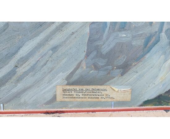 Veduta invernale  dell Sassolungo  Dolomiti