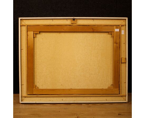 Signed Italian seascape painting from the 20th century