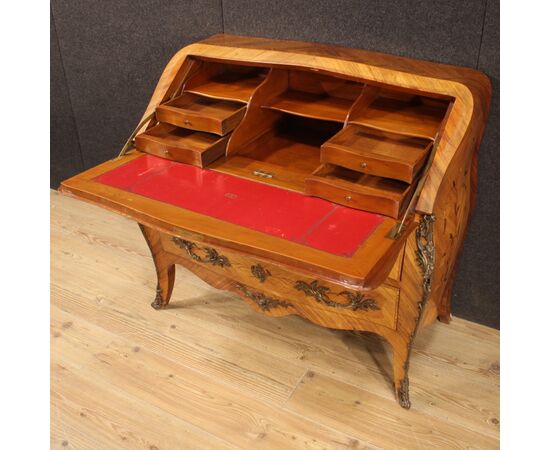 French inlaid bureau from 20th century