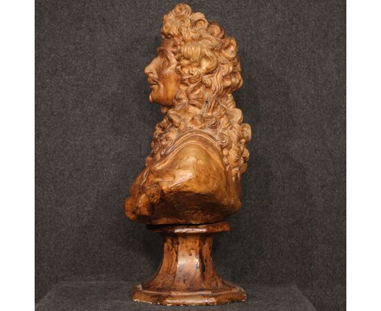 Grande scultura francese in terracotta