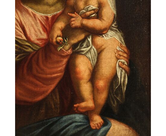 Painting Virgin with child from 17th century