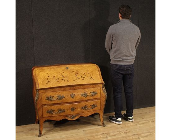 French inlaid bureau from 20th century