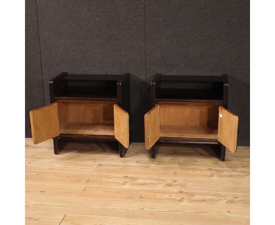 Pair of Art Deco style bedside tables