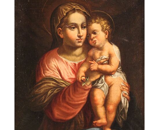 Painting Virgin with child from 17th century