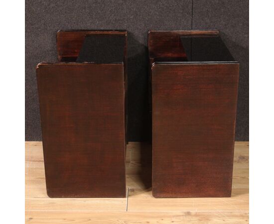 Pair of Art Deco style bedside tables