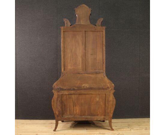 Trumeau lombardo in stile Rococò intarsiato del XX secolo