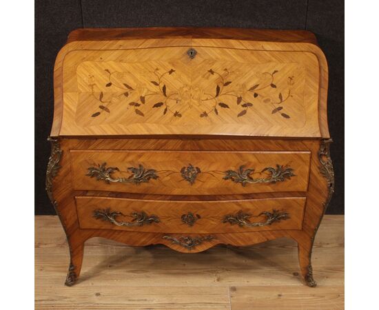 French inlaid bureau from 20th century