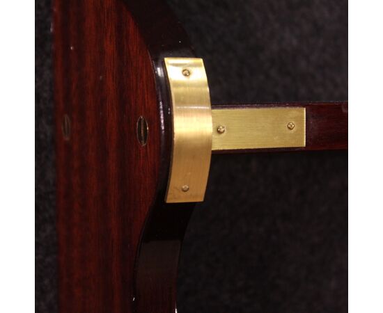 70's English wall bookcase in mahogany