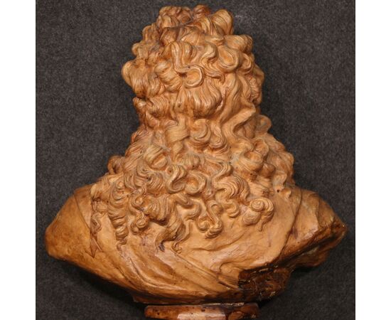 Grande scultura francese in terracotta