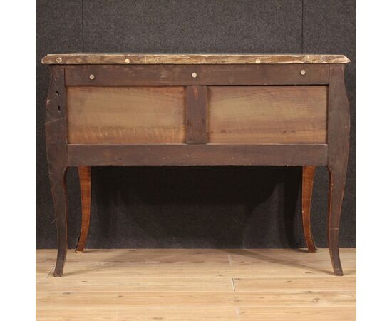 French inlaid Louis XV style chest of drawers from 20th century