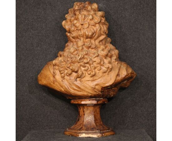 Grande scultura francese in terracotta