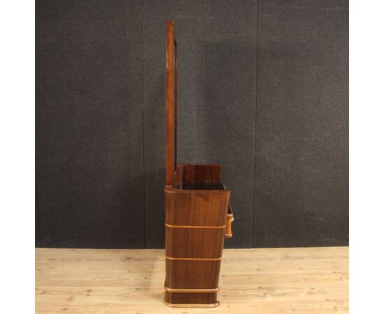 Italian wood design cheval mirror from 70s