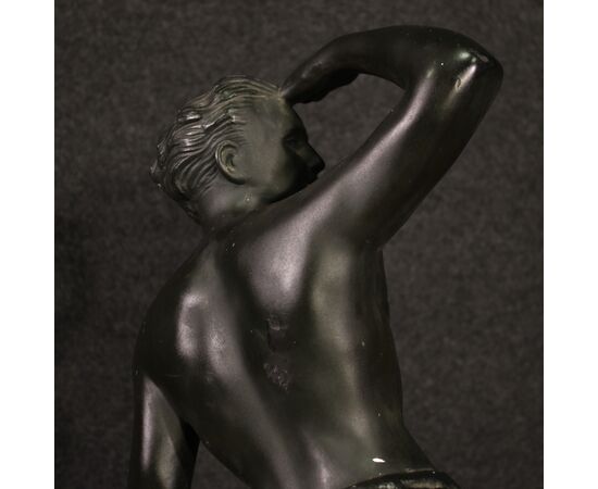 Scultura francese in gesso raffigurante Marinario