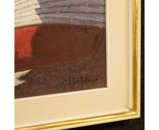 Signed Italian seascape painting from the 20th century
