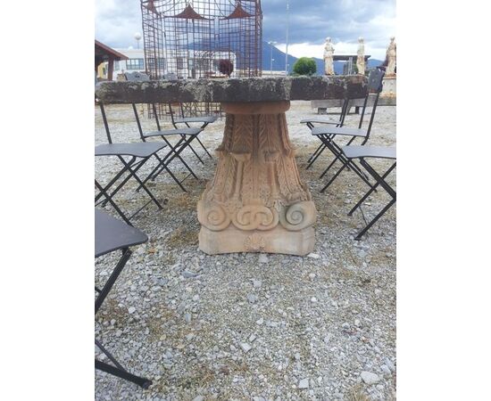 stone table with stone capitals Vicenza