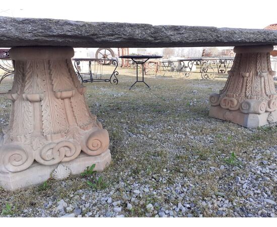 stone table with stone capitals Vicenza