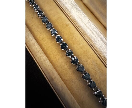 Bracciale  tennis  con  Diamanti   BLU