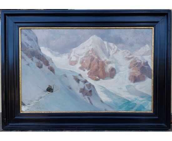 Winter view of the Gran Zebru