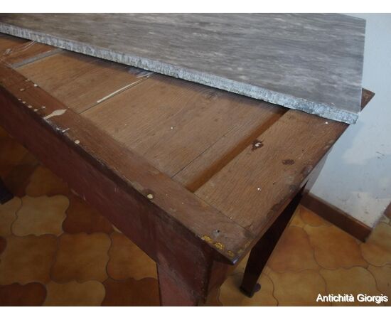 CONSOLE -TAVOLINO STILE IMPERO IN PIUMA DI MOGANO EPOCA 800 cm L116xP47xH79