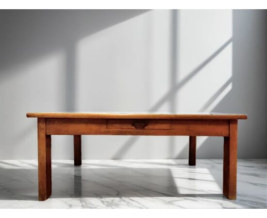 Tavolo anni ’30/’40 in olmo massiccio