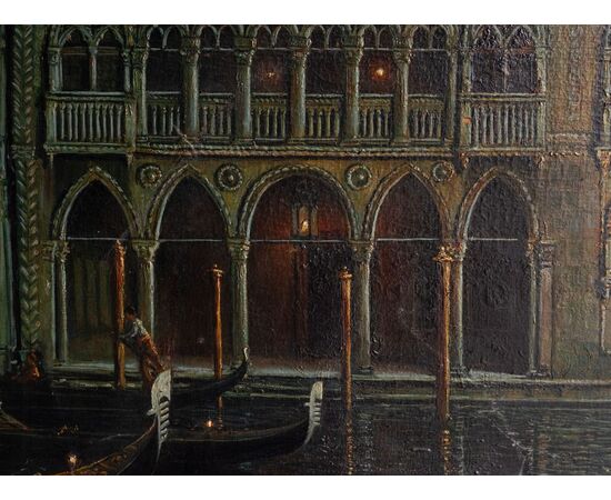 Venezia nel Canal Grande di notte – Prof. Ant. Furlanetto, 1922