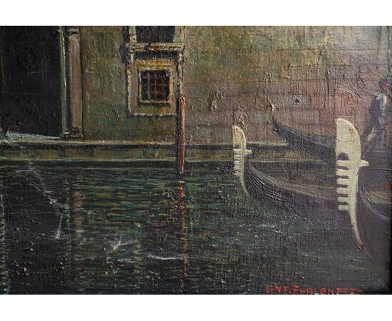 Venezia nel Canal Grande di notte – Prof. Ant. Furlanetto, 1922