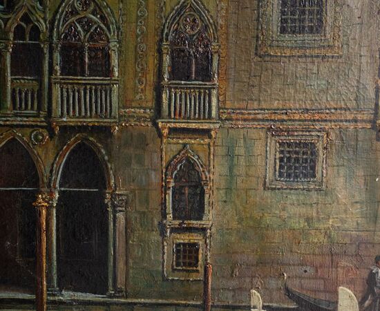 Venezia nel Canal Grande di notte – Prof. Ant. Furlanetto, 1922