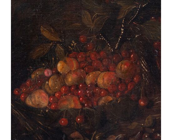 Coppia di grandi nature morte - Roma prima metà del '600 - Olio su tela