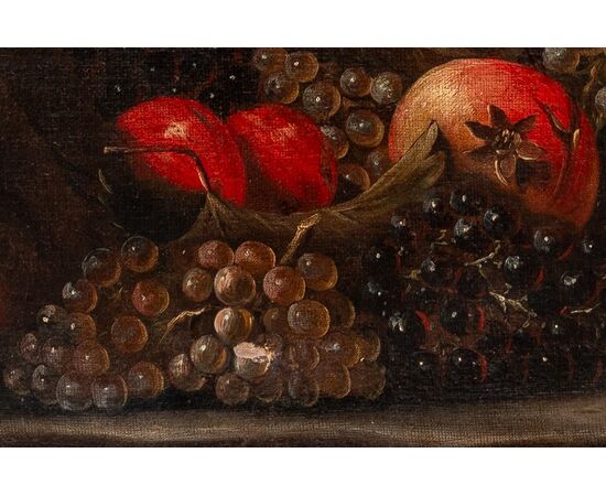 Coppia di grandi nature morte - Roma prima metà del '600 - Olio su tela