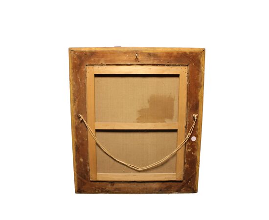 Olio su tela raffigurante un nobiluomo - XIX secolo