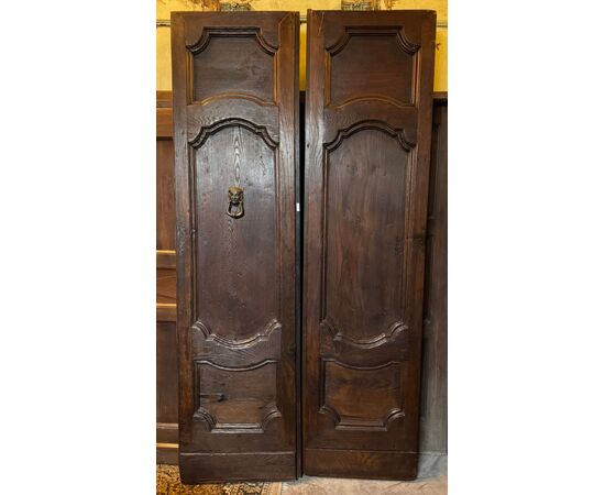 PTCI398 - Portoncino in castagno, epoca fine '700, misure cm L 119 x H 226