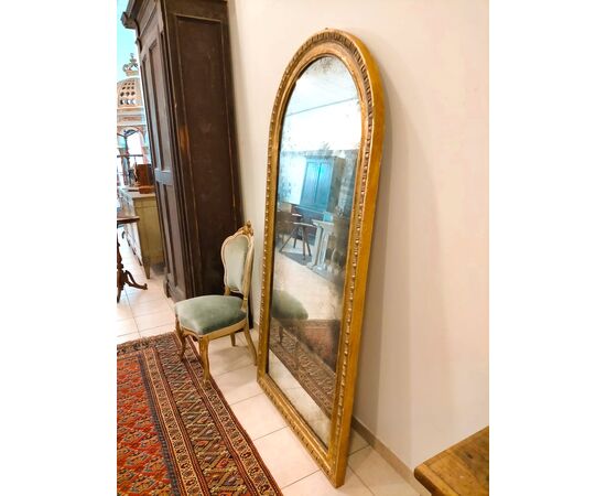 Specchiera antica del 1800 in foglia oro