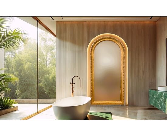 Specchiera antica del 1800 in foglia oro