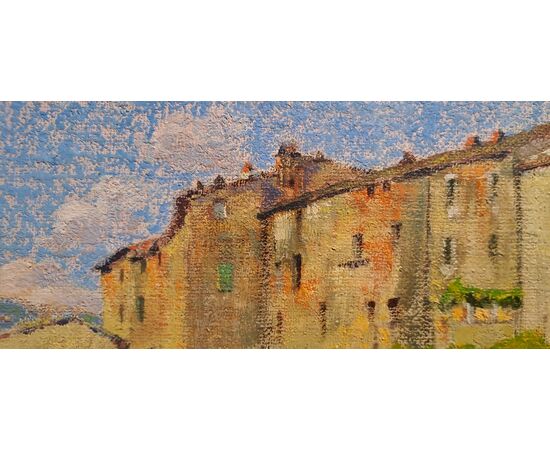 ULIVETO IN PAESAGGIO TOSCANO - ADOLFO TOMMASI ( 1851 - 1933)