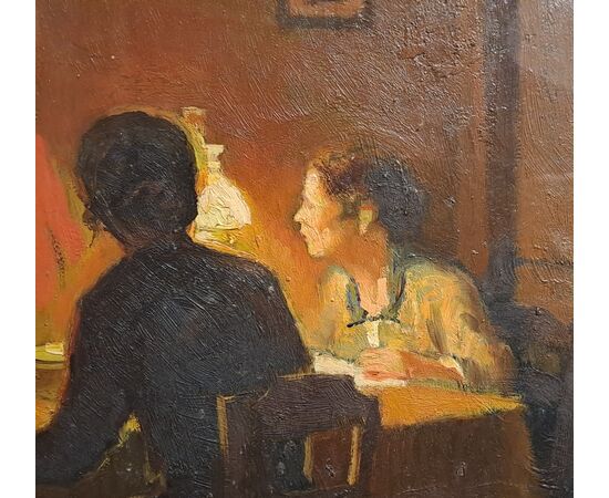 INTERIOR SCENE - CAFIERO FILIPPELLI (1889 - 1973)