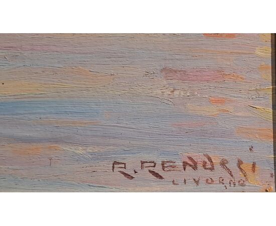 SAILING SHIPS IN PORT - RENUCCIO RENUCCI (1880 - 1947)