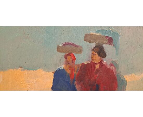 FIGURES AT SUNSET - RENATO NATALI (1883 - 1979)