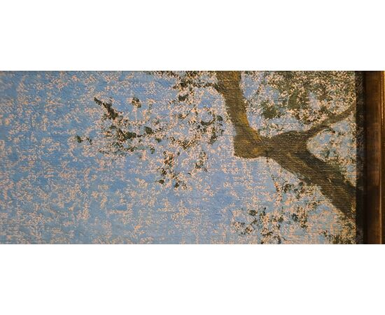 ULIVETO IN PAESAGGIO TOSCANO - ADOLFO TOMMASI ( 1851 - 1933)